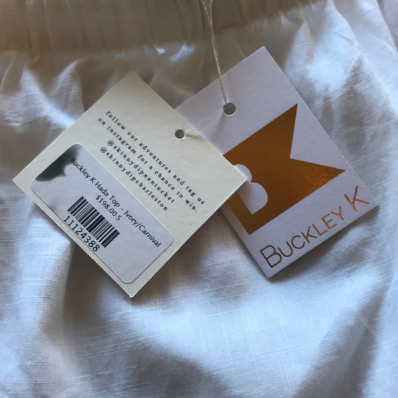 NWT Buckley K Hada Top in Ivory /Carnival size s - Picture 6 of 7